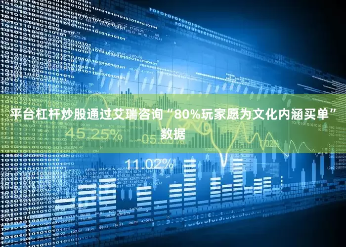平台杠杆炒股通过艾瑞咨询“80%玩家愿为文化内涵买单”数据